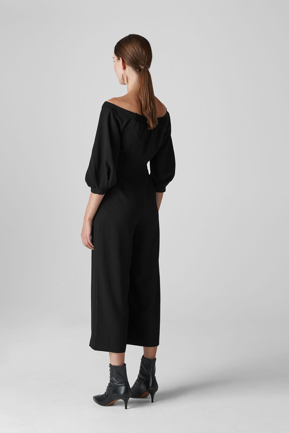 Carina Off Shoulder Jumpsuit Black