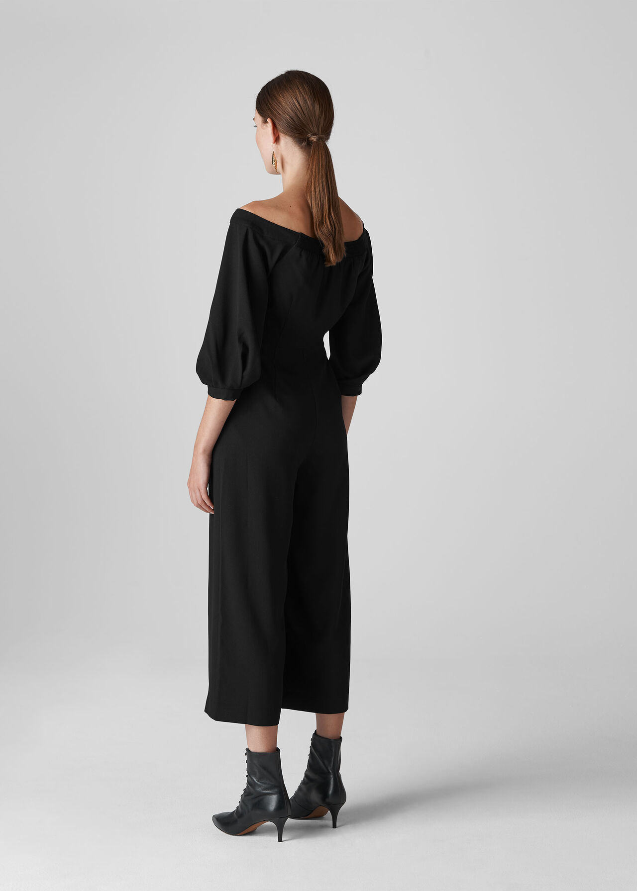 Carina Off Shoulder Jumpsuit Black