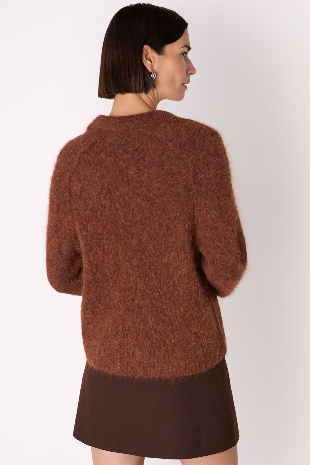 Alpaca Collar Neck Knit
