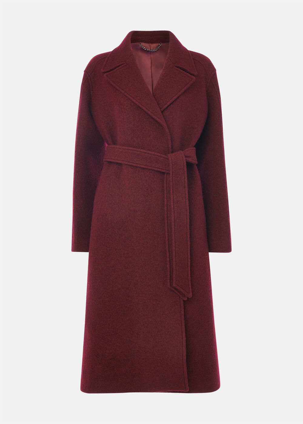 Long Belted Wool Coat