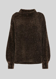 Chenille Full Sleeve Sweater Khaki