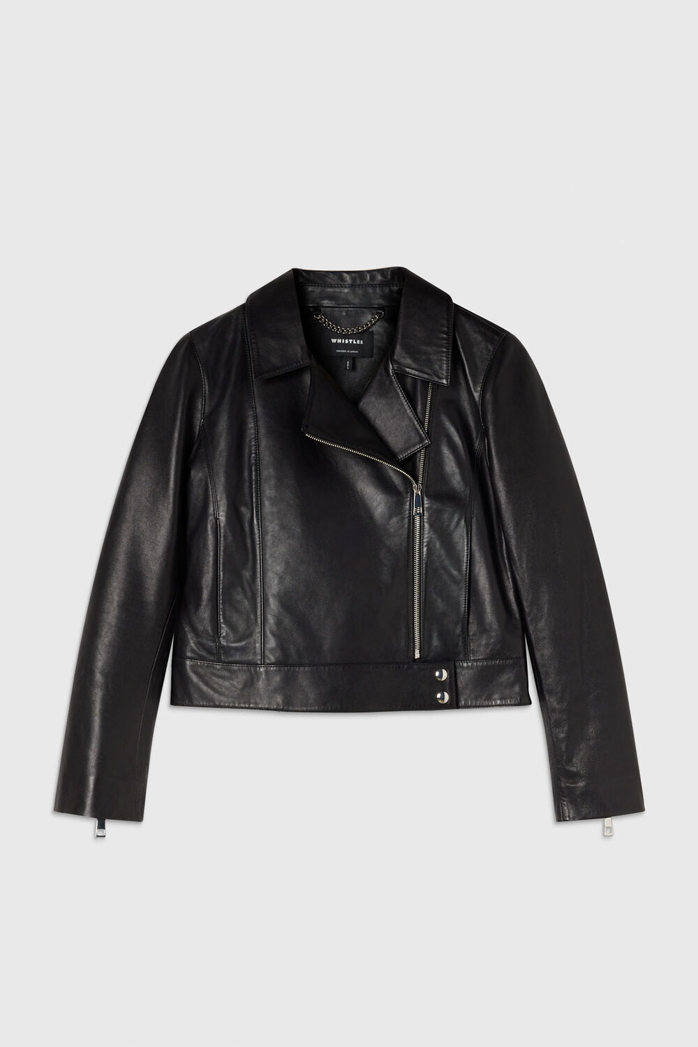 Clean Zip Leather Jacket