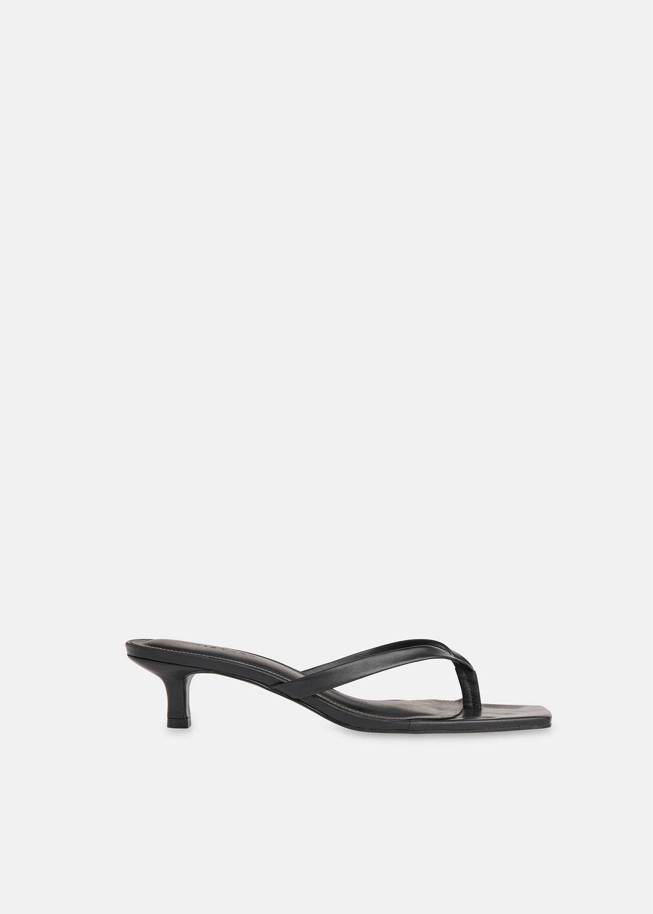 Toe Post Kitten Heel Mule