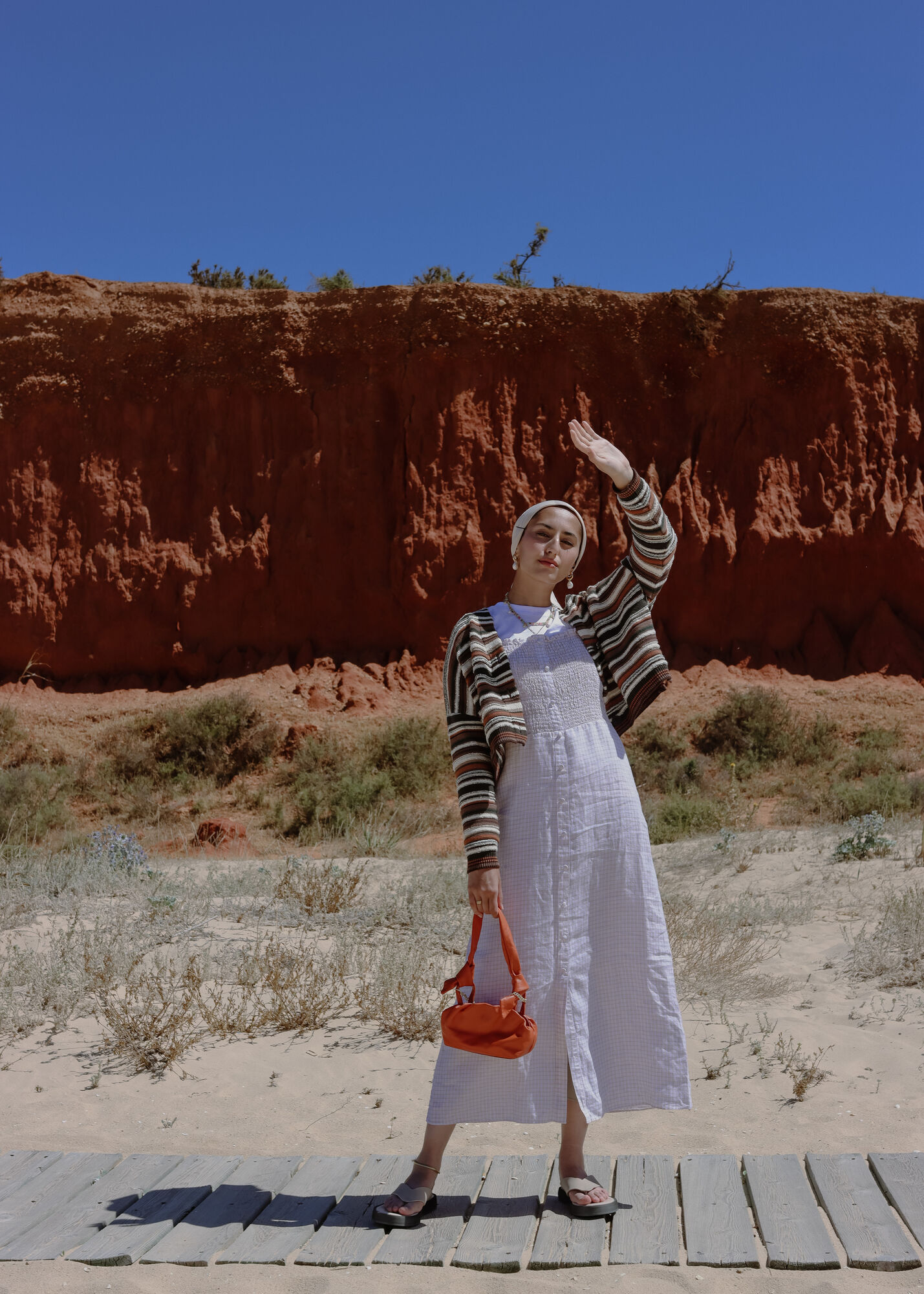 Orange Ravi Ruched Mini Bag WHISTLES Whistles