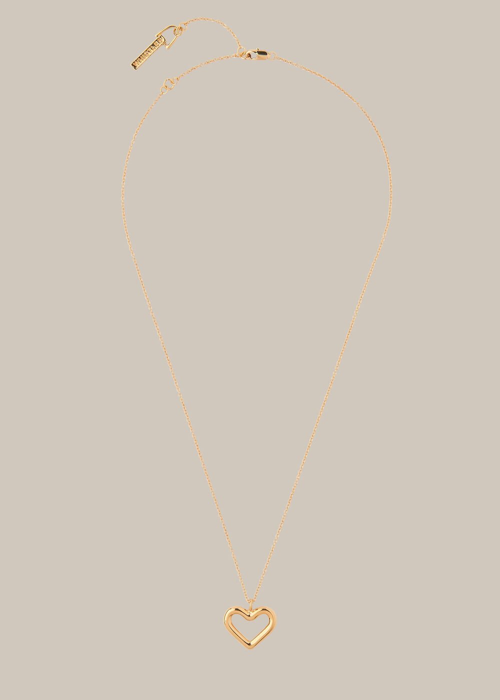 Tubular Heart Necklace