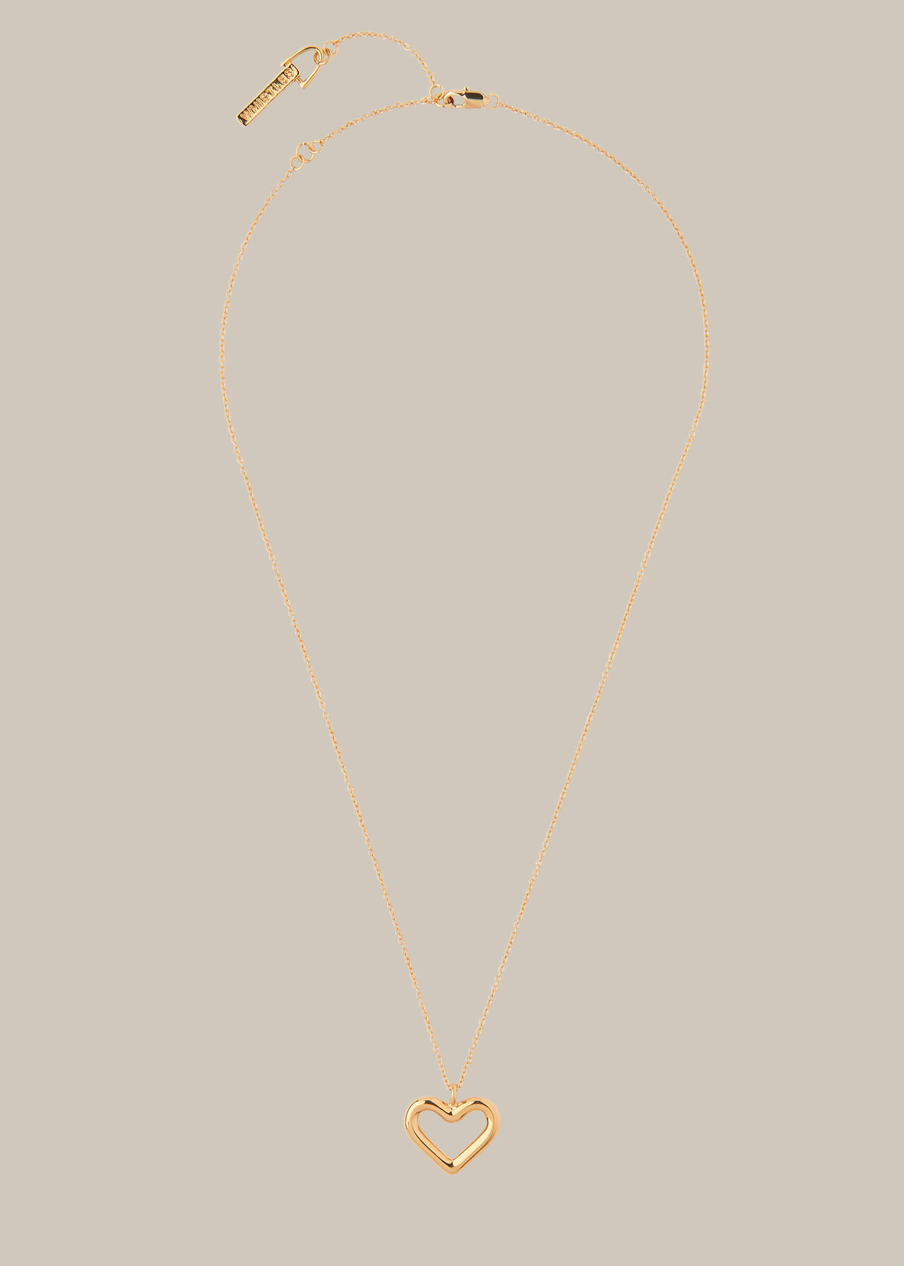 Tubular Heart Necklace