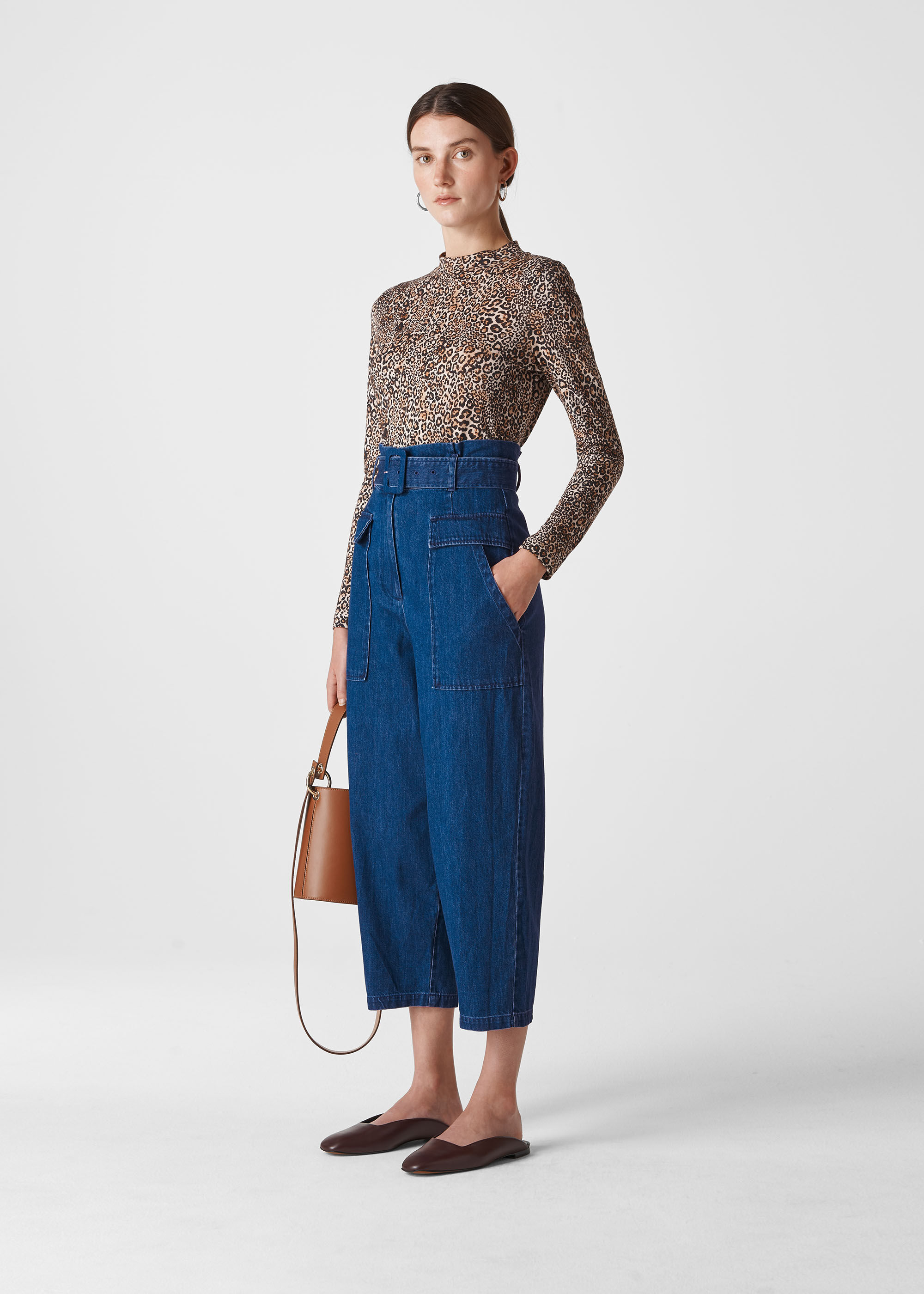 Whistles utility deals denim skirt