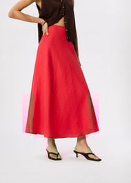 Linen Midi Skirt