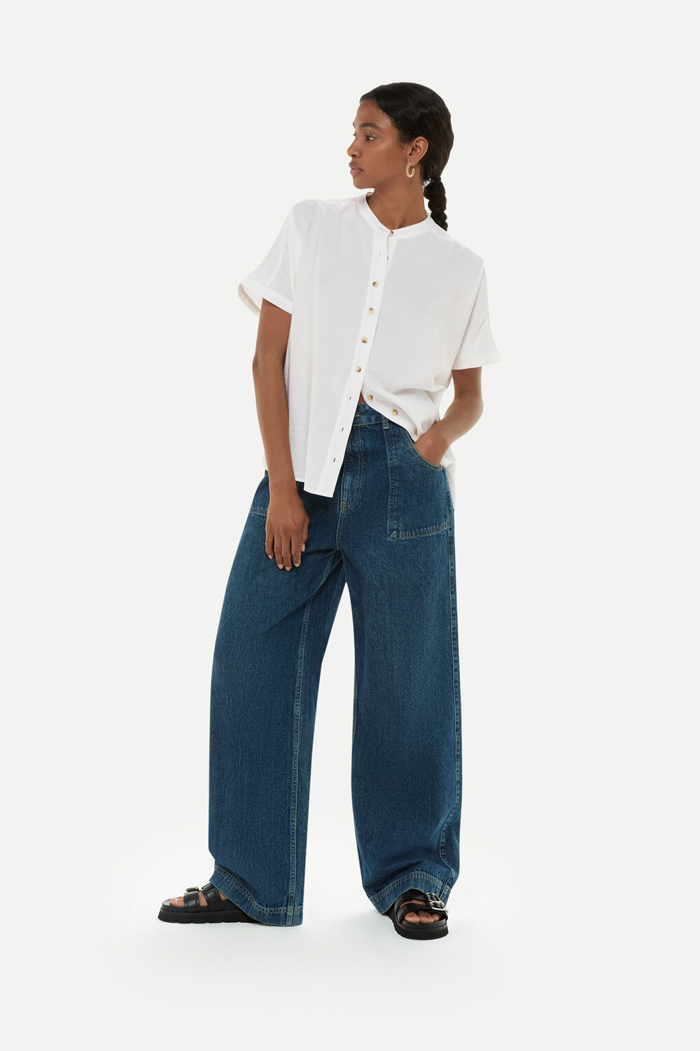 Maisie Shirred Sleeve Blouse