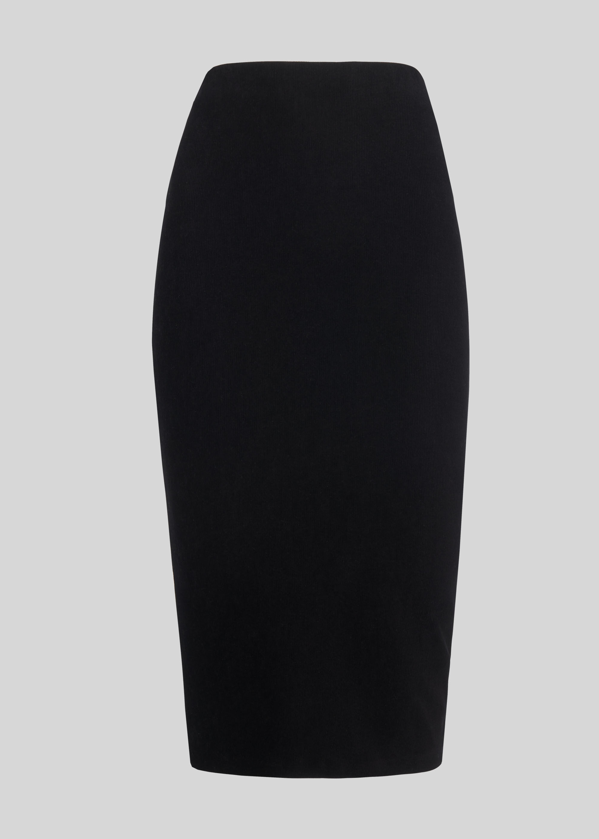 Black Velvet Jersey Tube Skirt