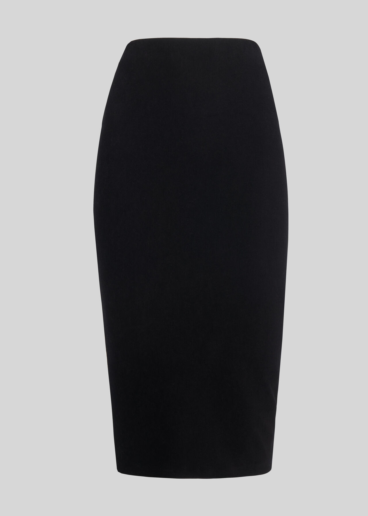 Velvet Jersey Tube Skirt Black