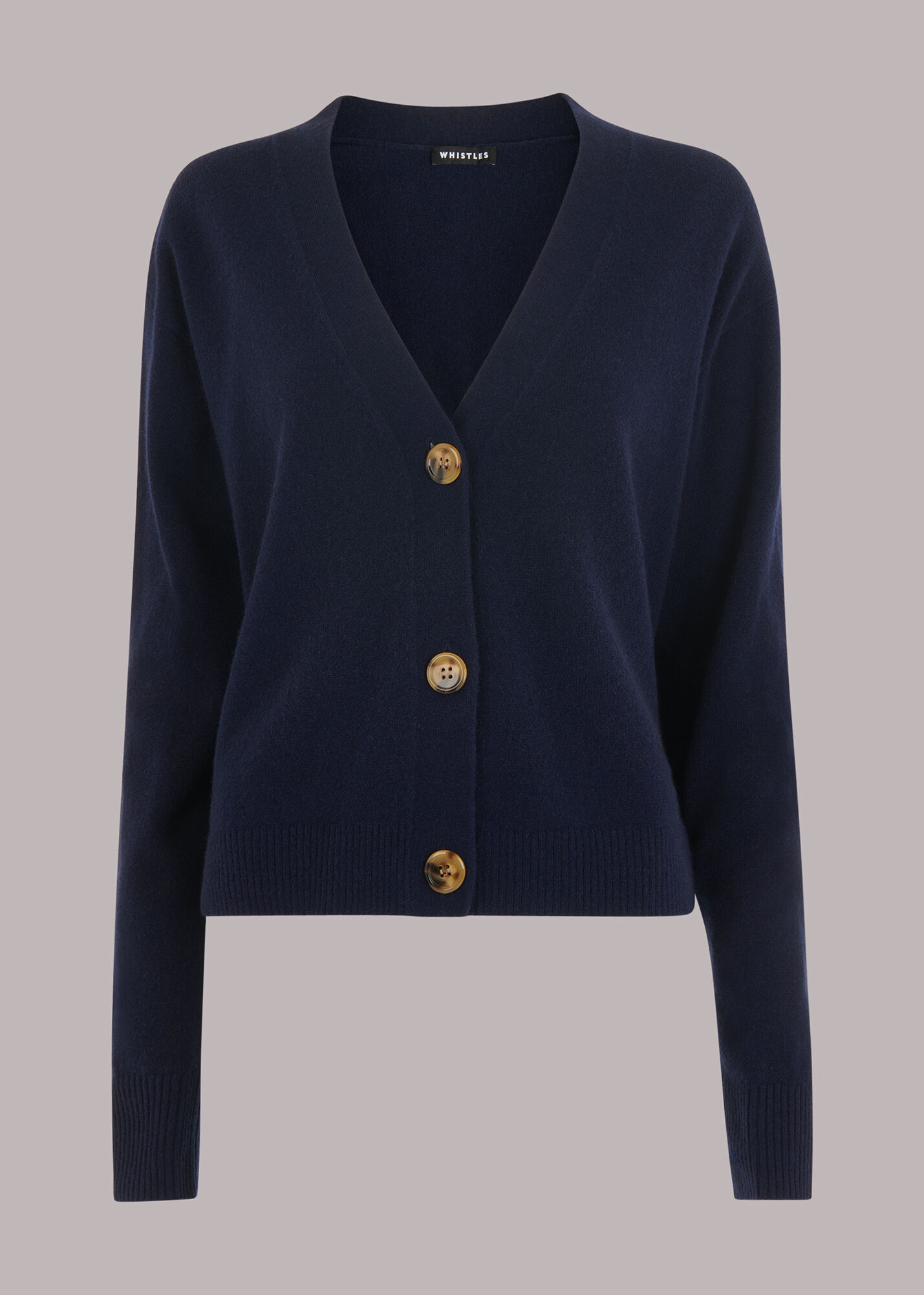 Navy Cashmere Cardigan WHISTLES Whistles UK