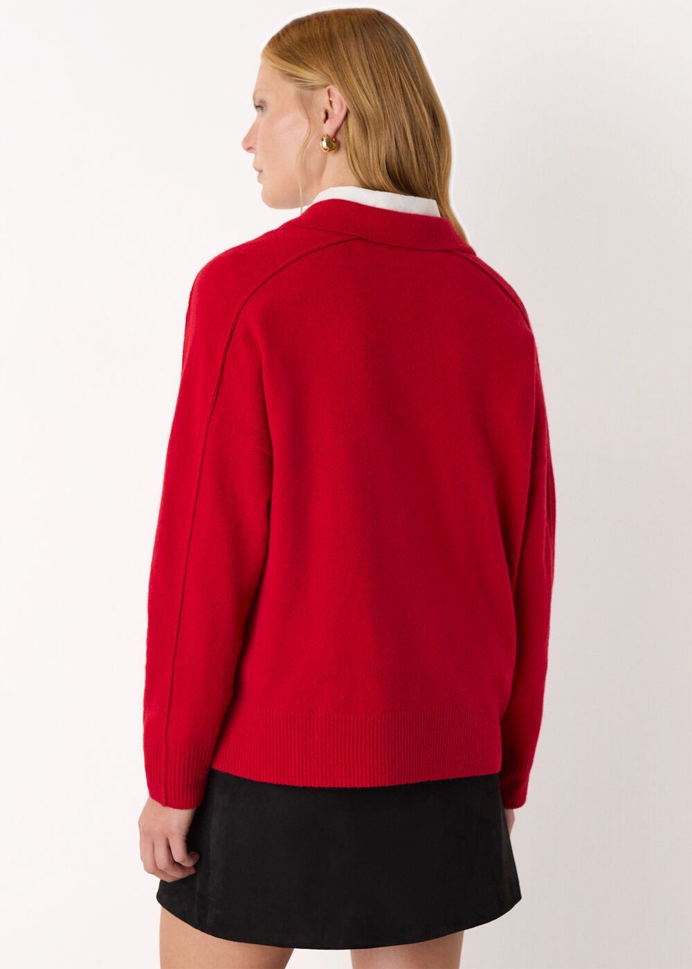 Wool Collar Neck Knit
