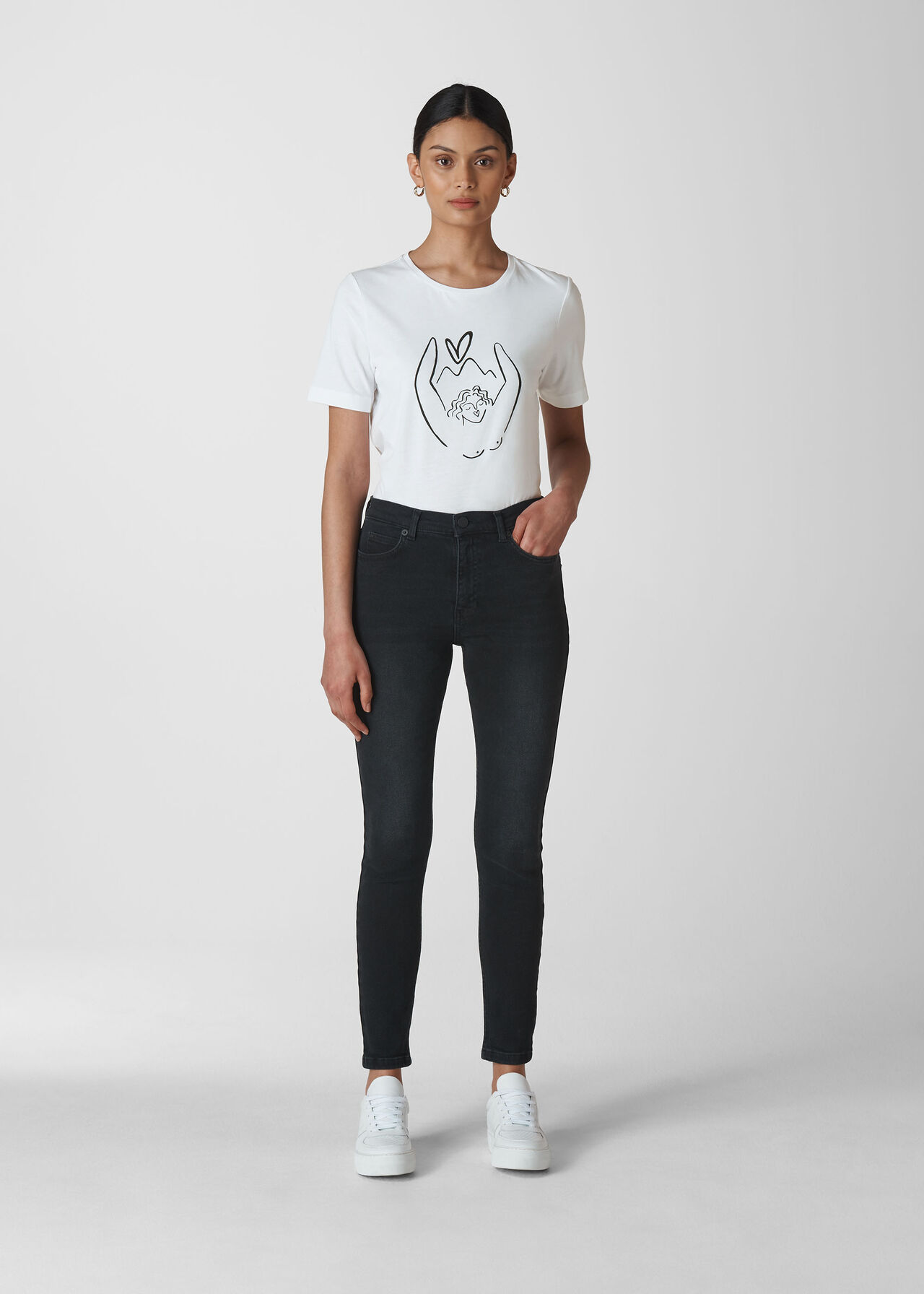 Whistles X Trekstock Tee White