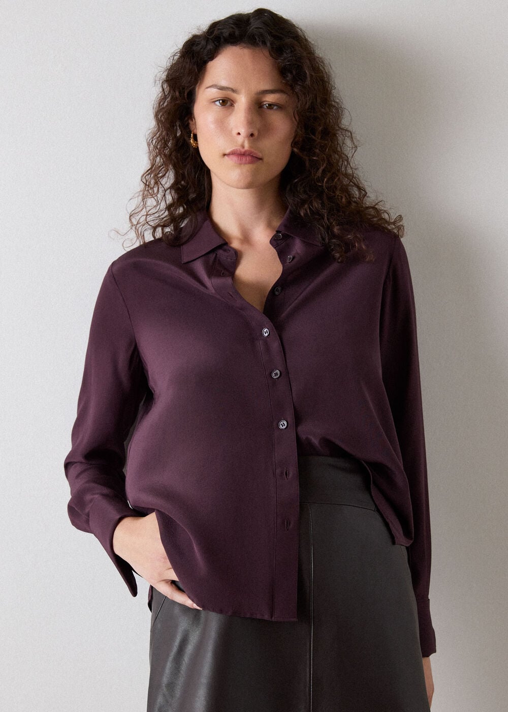 Merlot Ultimate Silk Shirt