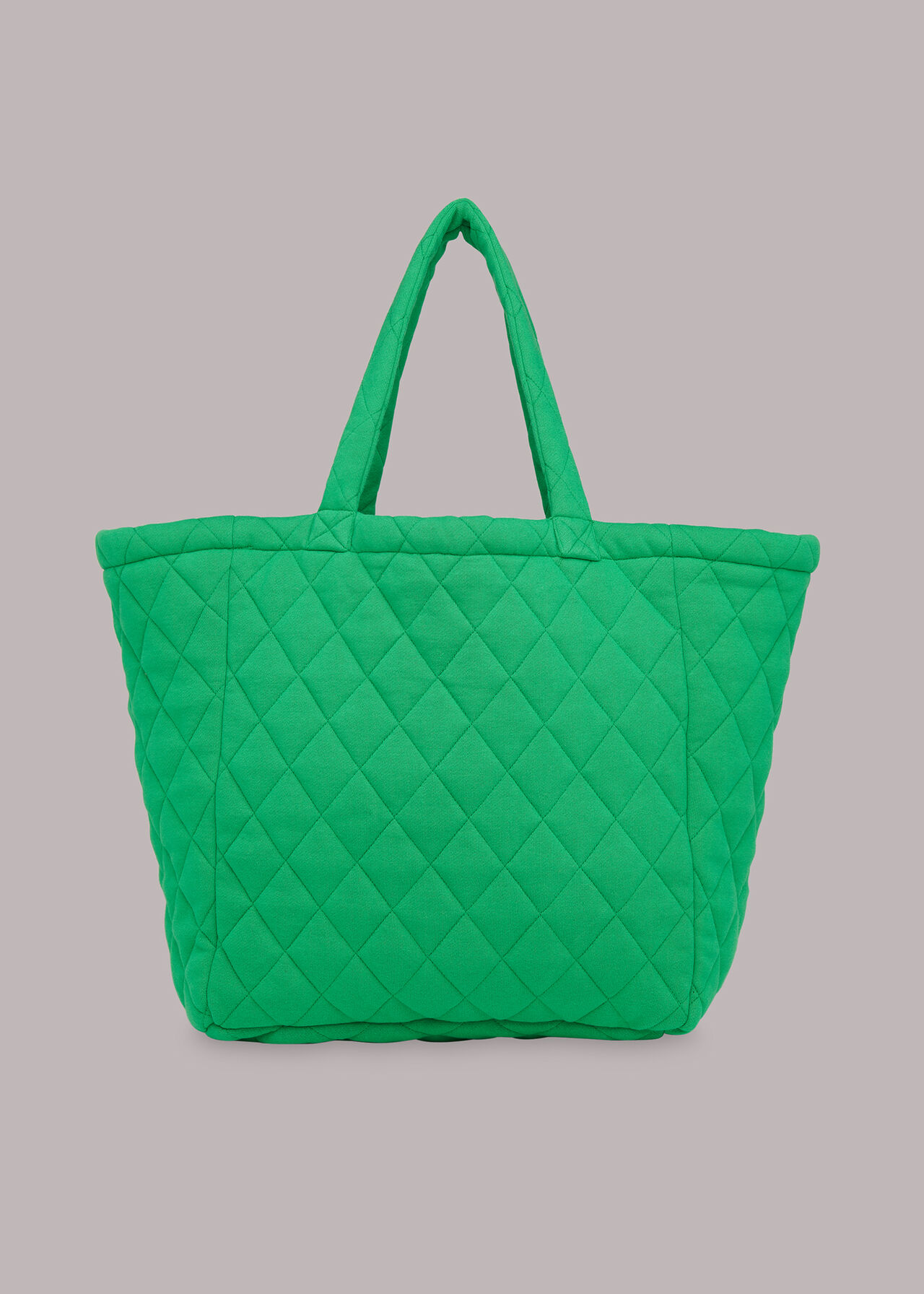 Quilted Puffy Tote Bag - Green – Belissh