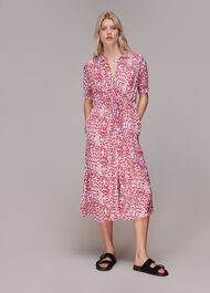 Summer Cheetah Midi Dress