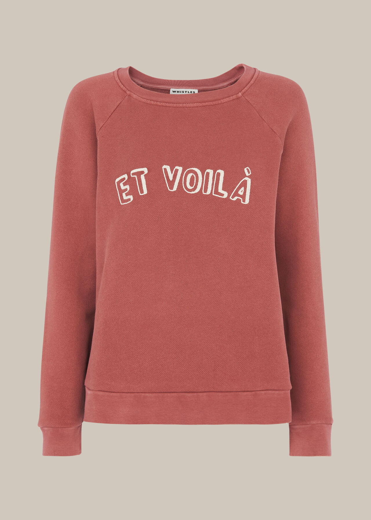 Pale Pink Et Voila Logo Sweatshirt | WHISTLES