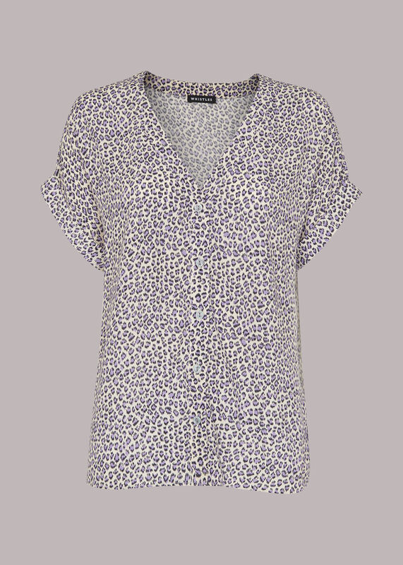 Dashed Leopard Top
