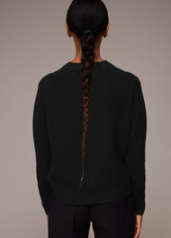 Twist Front Wool Cashmere Knit