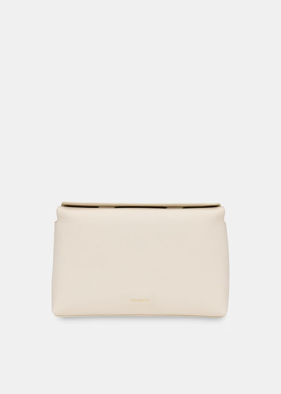 Ivory Fia Foldtop Clutch Bag