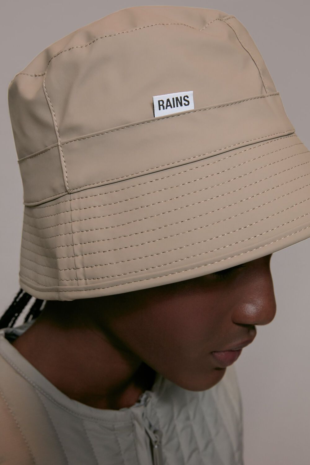 Taupe Rains Bucket Hat