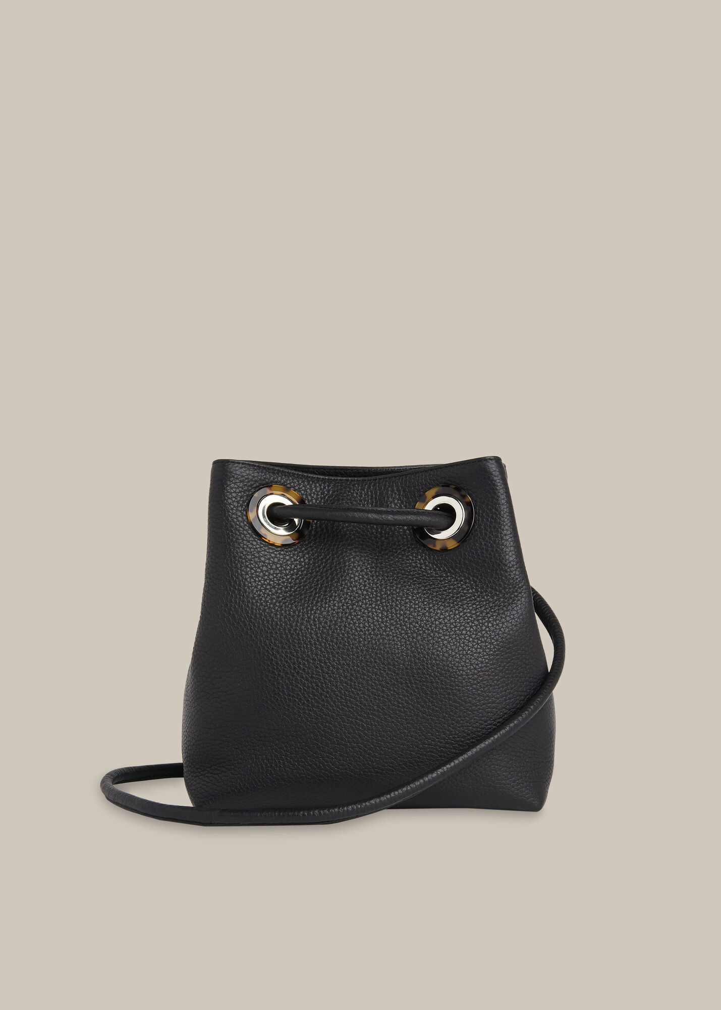 Whistles Women Mabel Tort Eyelet Bag - Black - One Size