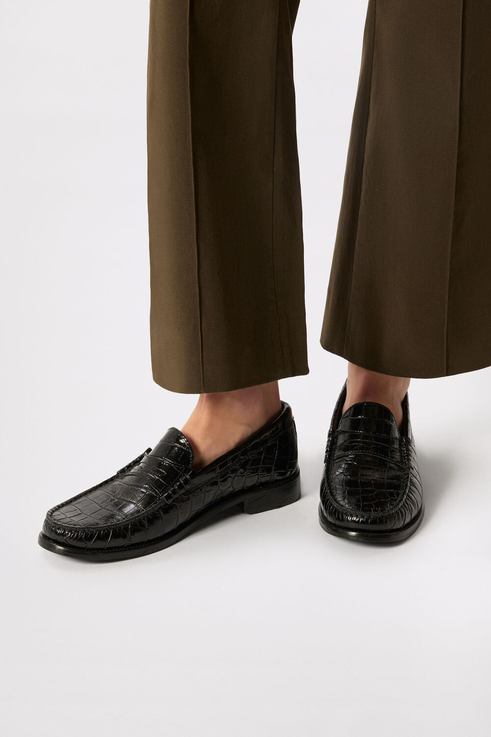 Black Manny Croc Loafer