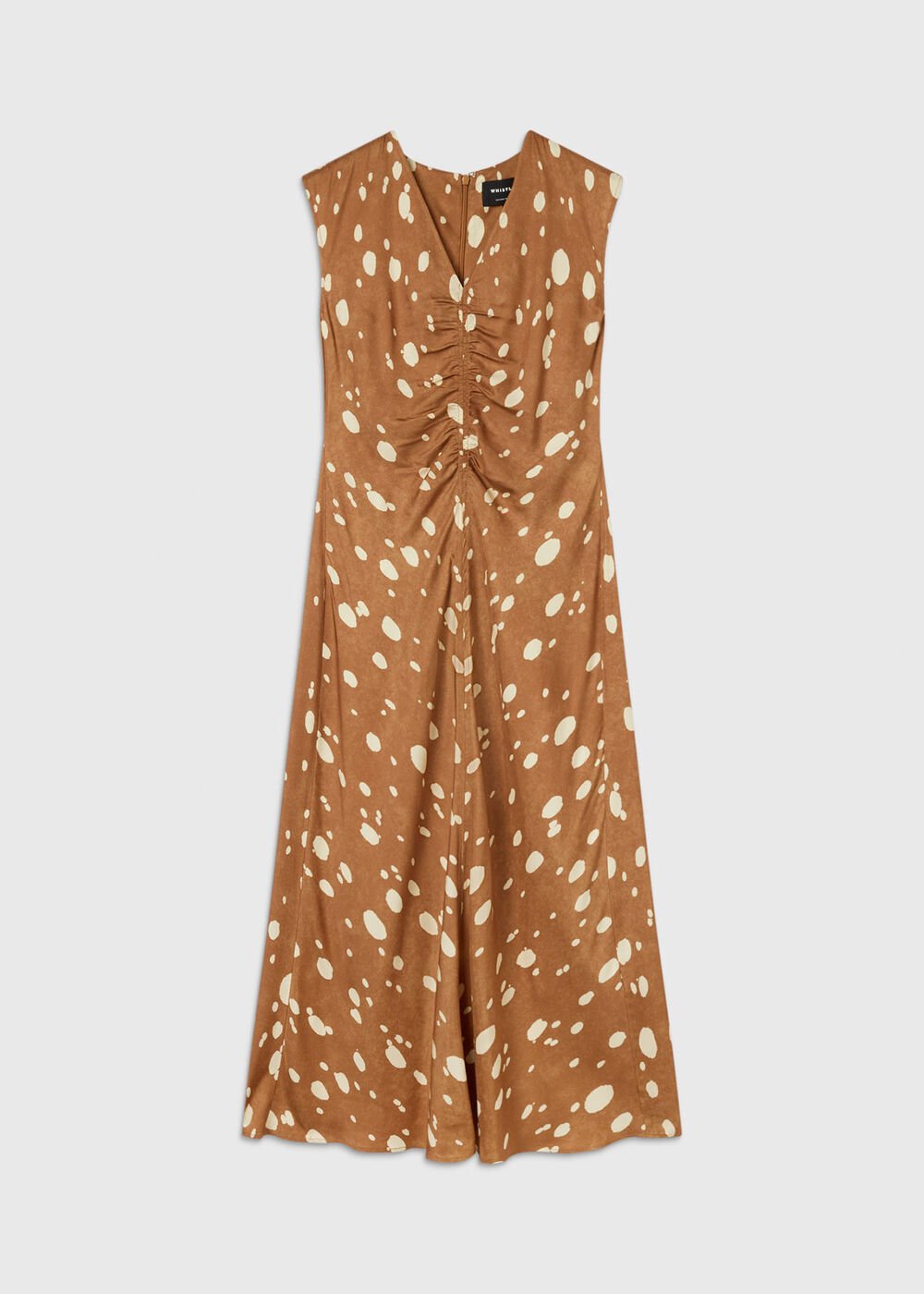 Deer Spot Viscose Midi Dress