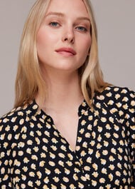 Twisting Tulips Trapeze Dress