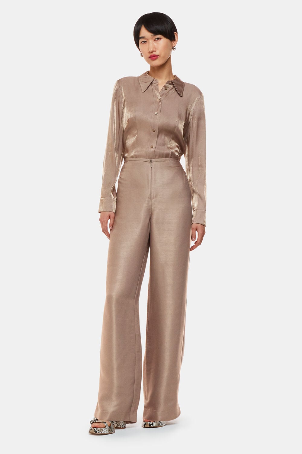 Pewter Tara Metallic Shirt