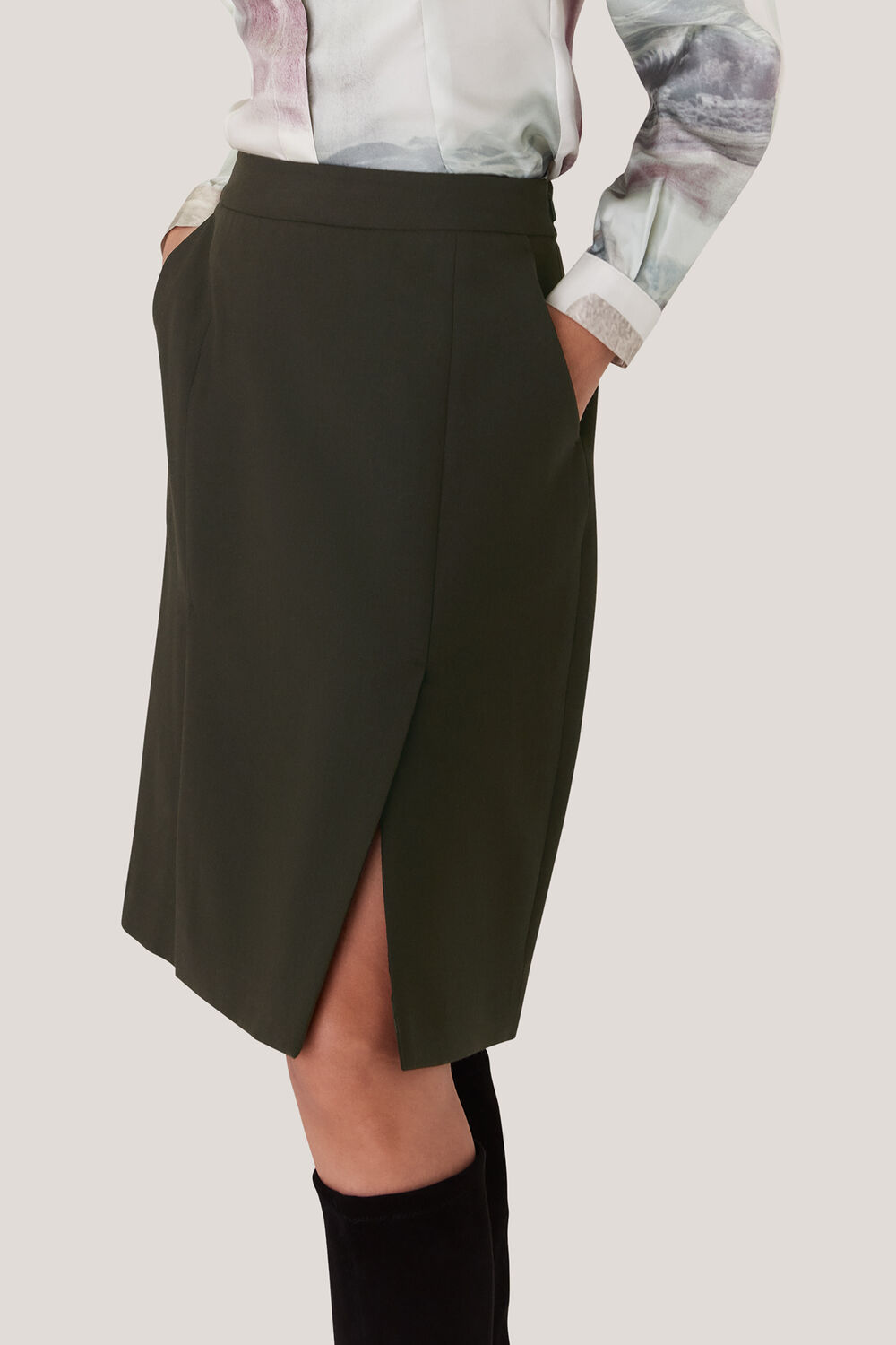 Natalie Wool Blend Skirt
