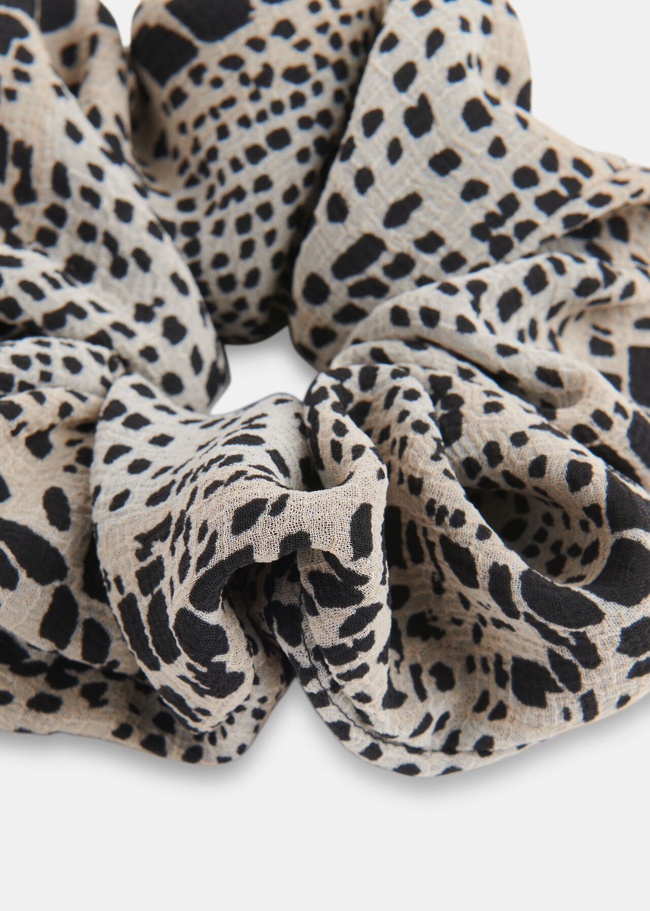 Optical Snake Print Scrunchie
