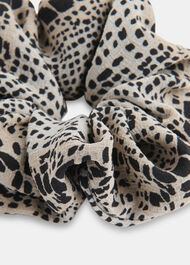 Optical Snake Print Scrunchie