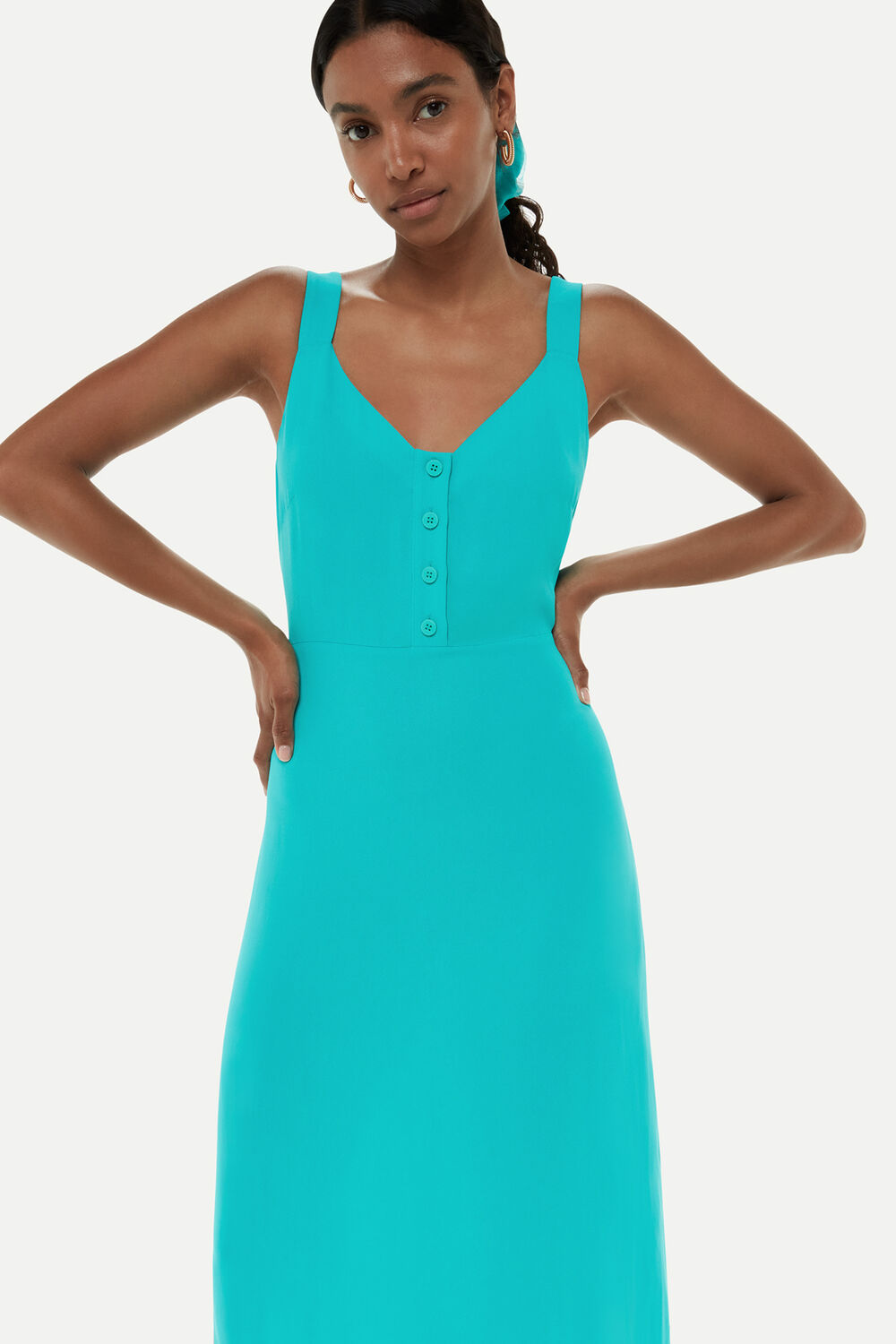 Andie Button Dress