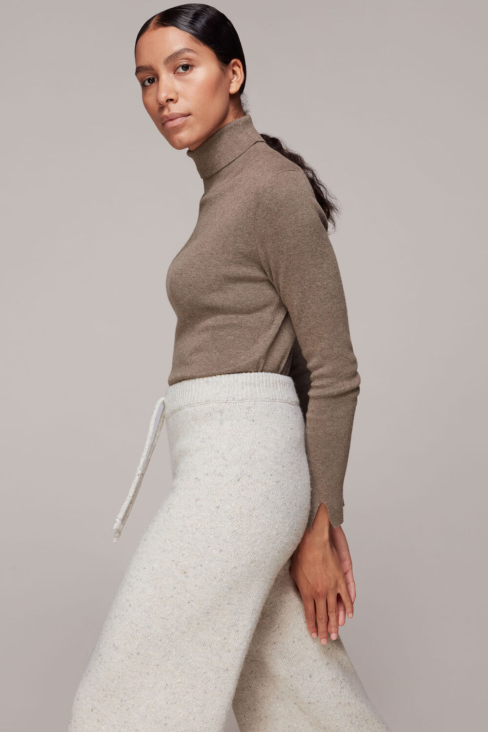 Knitted Wide Leg Trouser