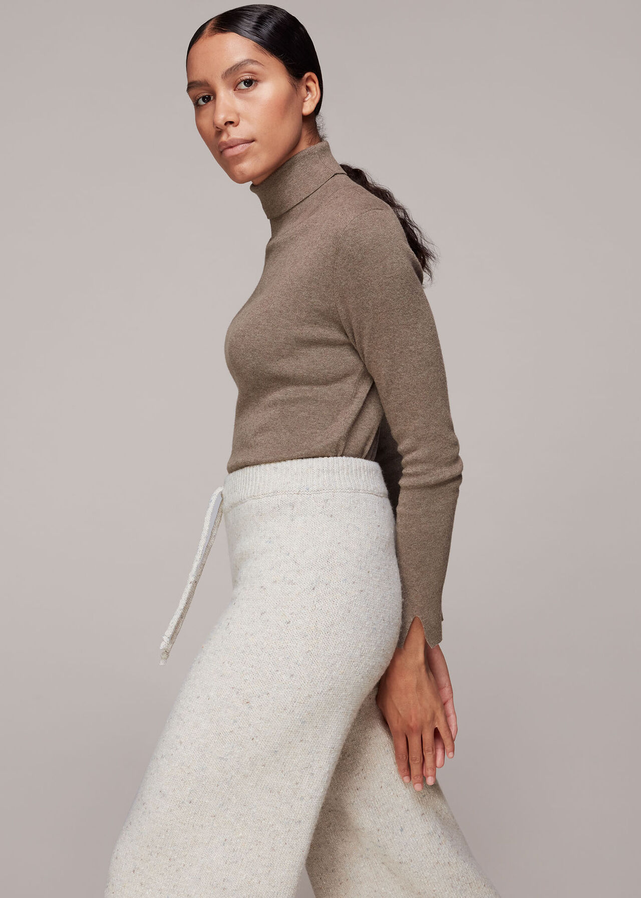 Knitted Wide Leg Trouser