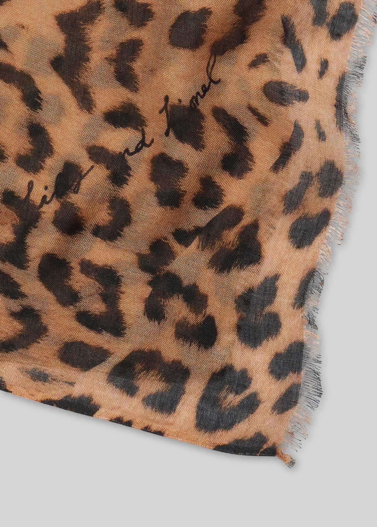 Lily and Lionel Leopard Scarf Beige