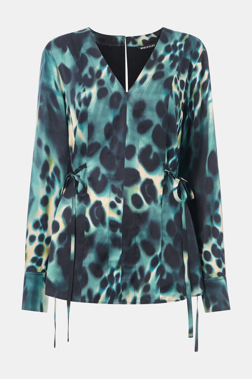 Misty Leopard V Neck Blouse