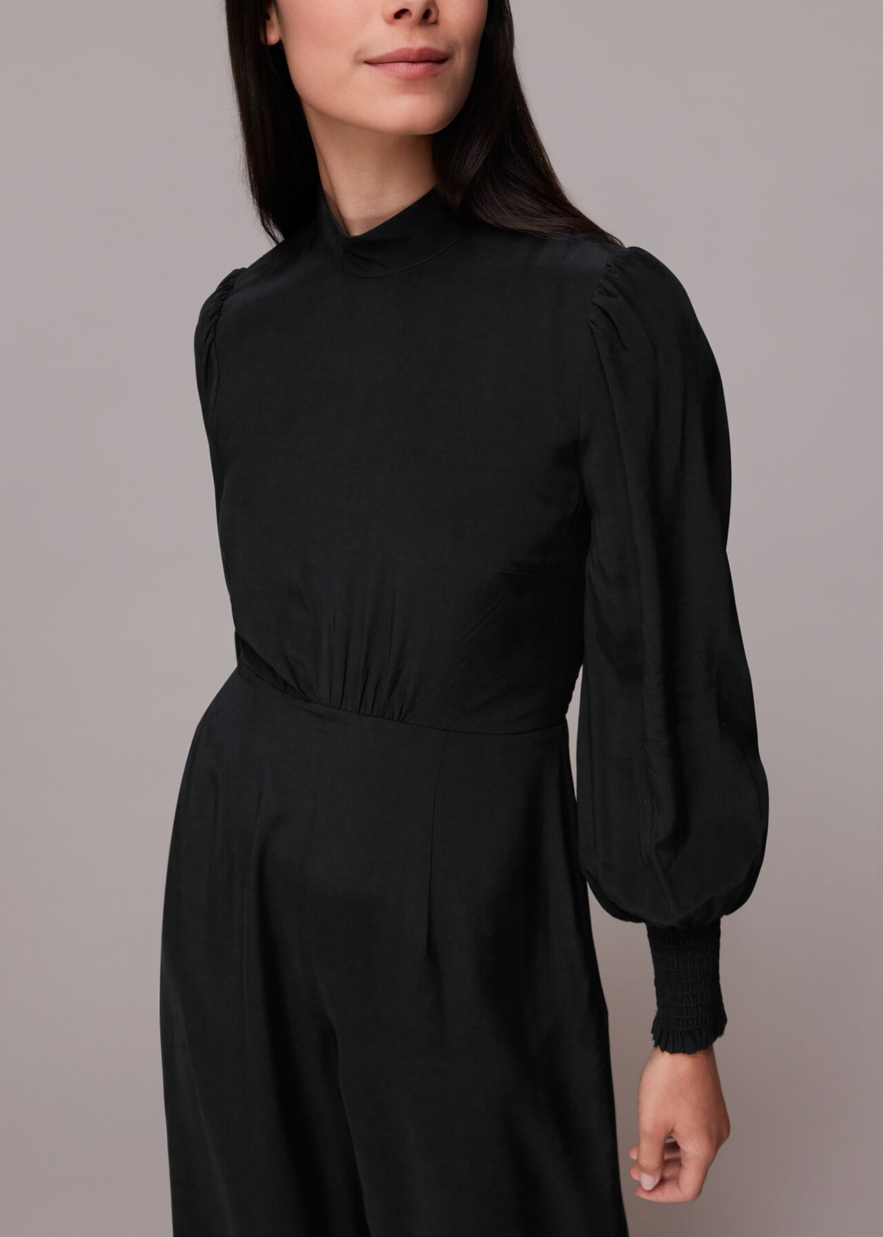 Shirred Bodice Jumpsuit