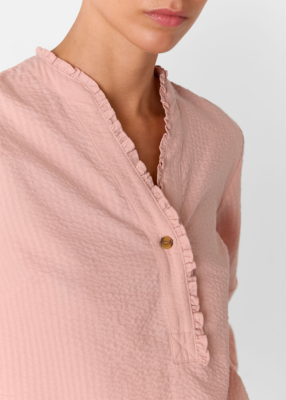 Textured Frill Shirt
