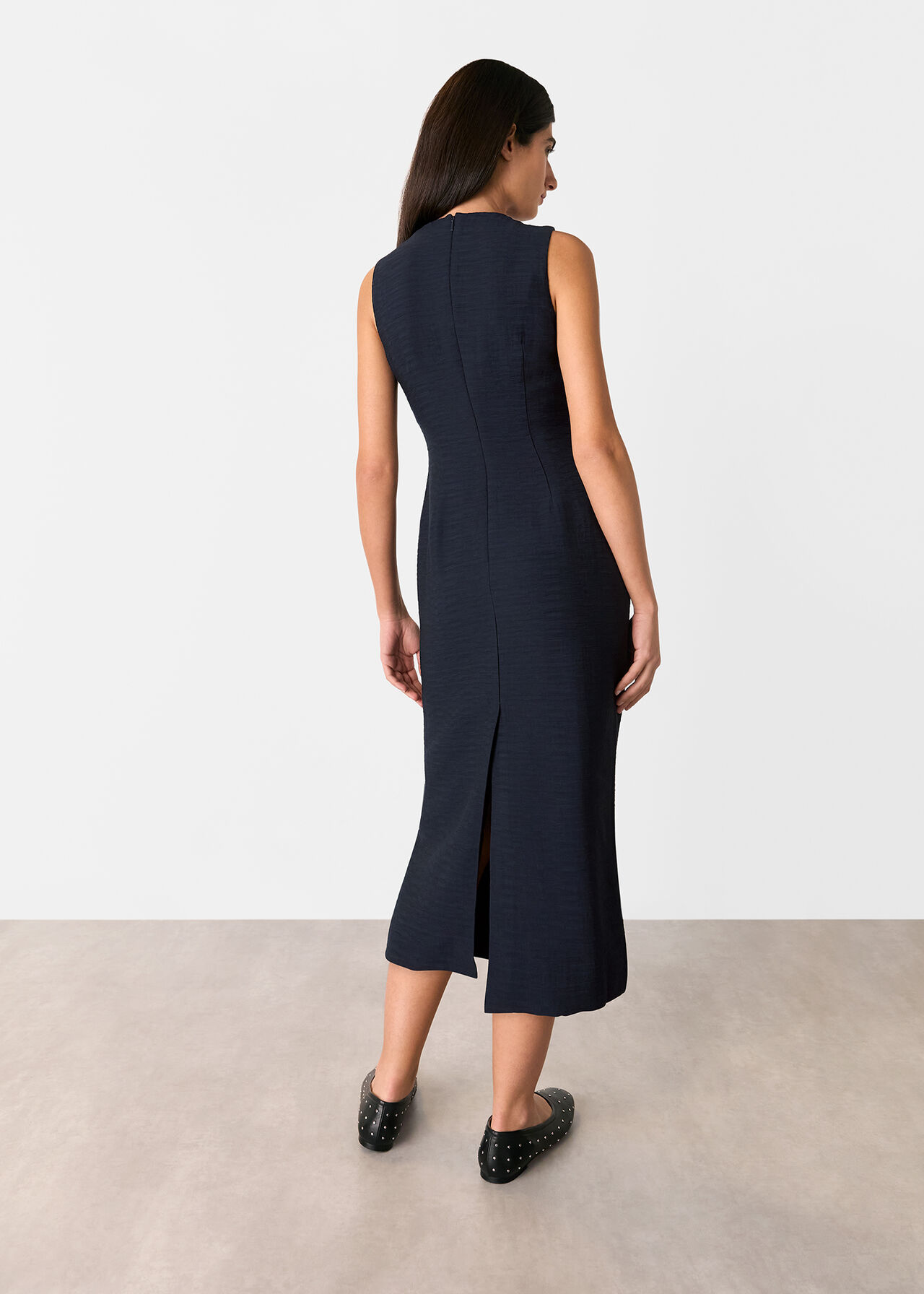 Nora Textured Midi Dress