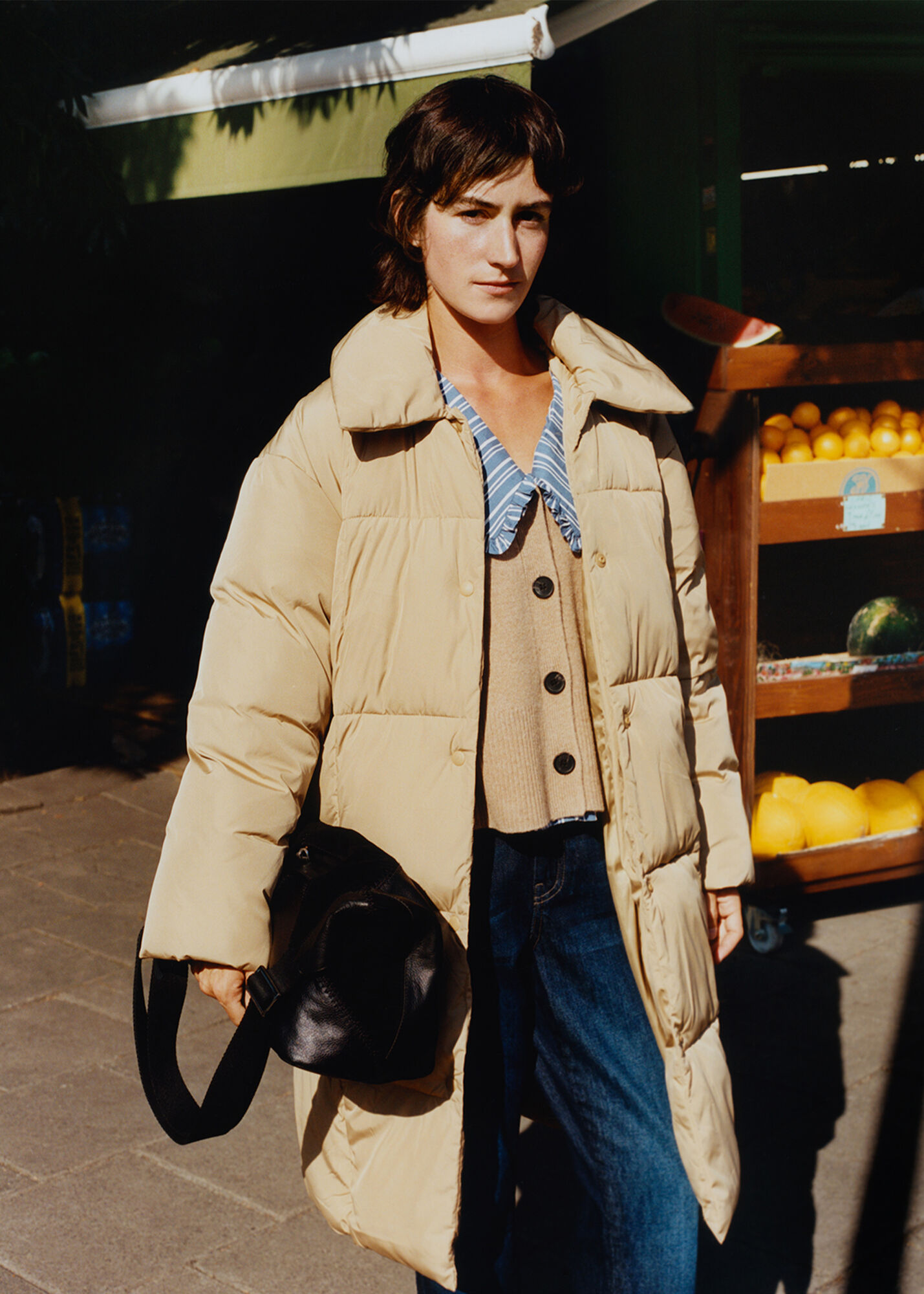 Camel Wren Puffer Coat WHISTLES