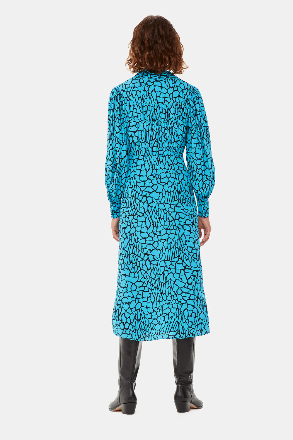 Terrazzo Print Midi Dress