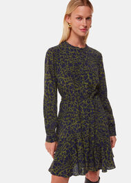 Abstract Petal Flippy Dress