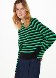 Wool Mix Stripe Crew