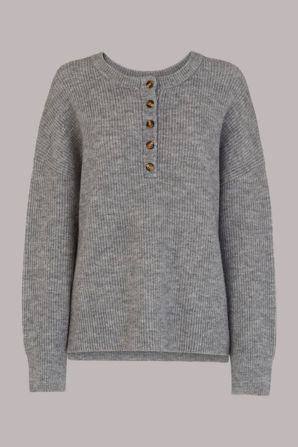 Henley Button Up Jumper