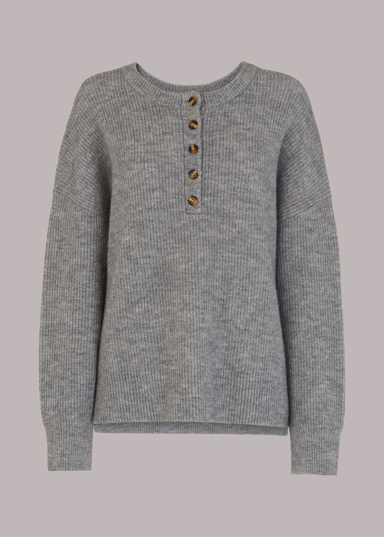 Henley Button Up Jumper