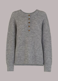 Henley Button Up Jumper