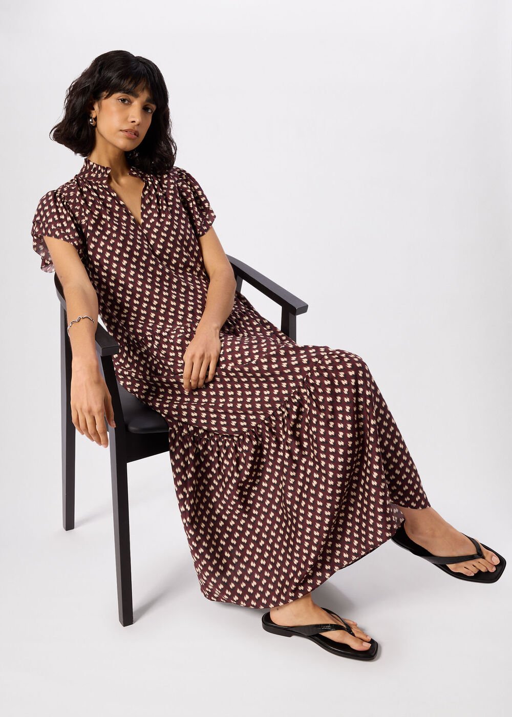 Ikat Spot Midi Dress